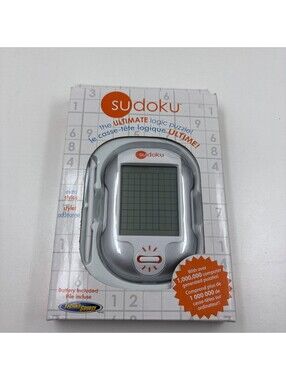 Sudoku Illuminated Handheld Game W/ Stylus Techno Source 2005 New
